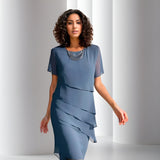 Amélie™ | Plisserad Chiffonklänning