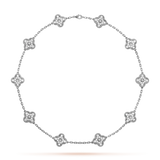 CLOVER DELUXE NECKLACE | WHITE