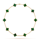 CLOVER DELUXE NECKLACE | WHITE