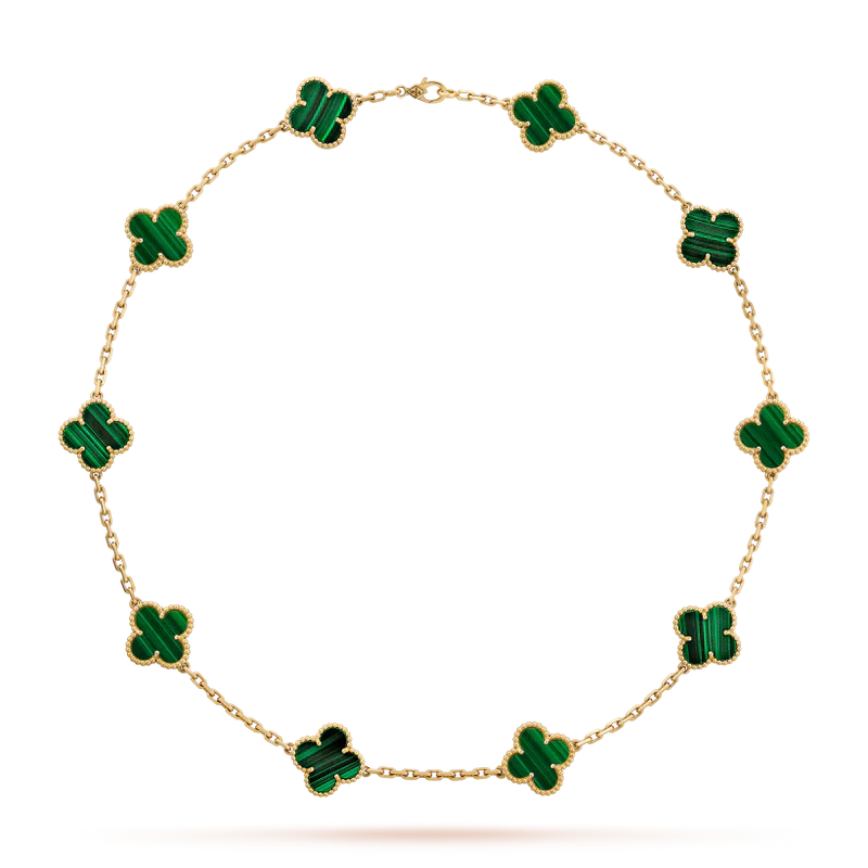 CLOVER DELUXE NECKLACE | WHITE