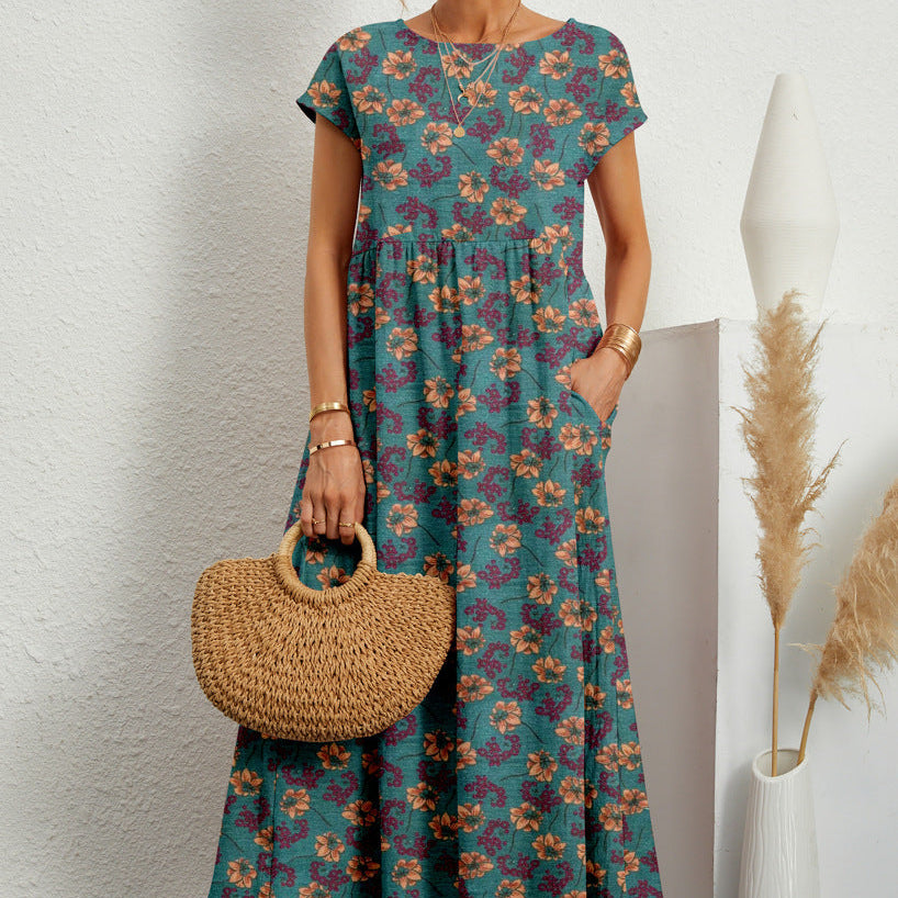 Joséphine™ | Elegant Blommig Klänning