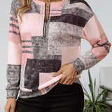 Lovis™ | Grafisk zip-tröja