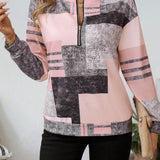 Lovis™ | Grafisk zip-tröja