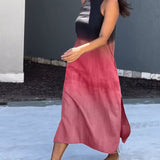 Camille™ | Ärmellös sommarklänning med trendig färgskiftning