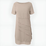 Amélie™ | Plisserad Chiffonklänning