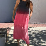 Camille™ | Ärmellös sommarklänning med trendig färgskiftning