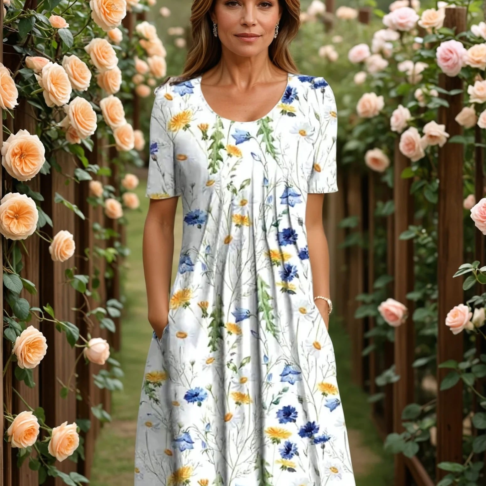 Lova™ | Elegant Blommig Klänning