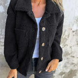 Elva | mjuk fleecetröja med knappar