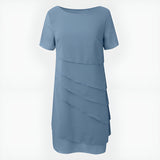 Amélie™ | Plisserad Chiffonklänning