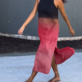 Camille™ | Ärmellös sommarklänning med trendig färgskiftning