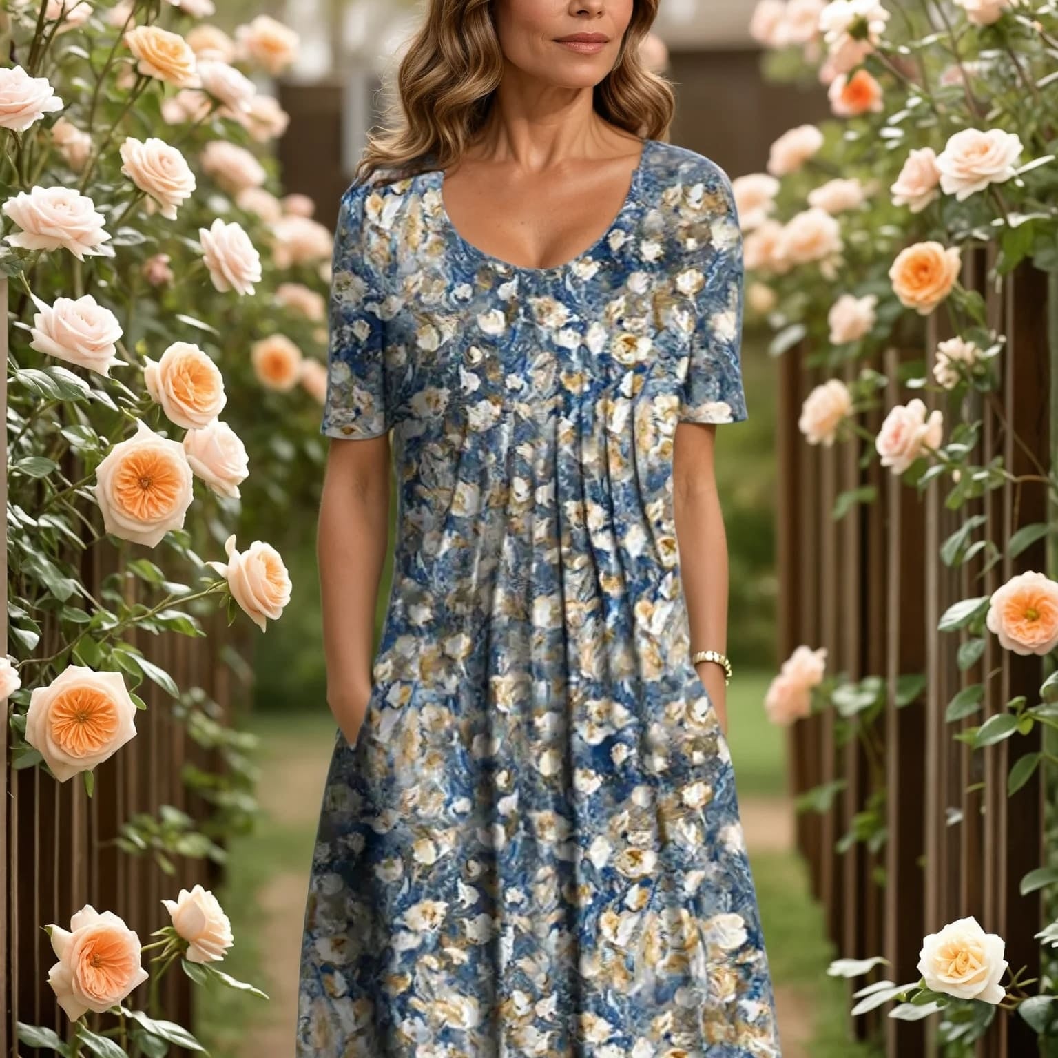 Lova™ | Elegant Blommig Klänning