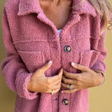 Elva | mjuk fleecetröja med knappar