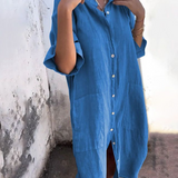 Alva™ | Ibiza-stil skjortklänning med avslappnad elegans