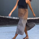 Camille™ | Ärmellös sommarklänning med trendig färgskiftning