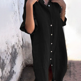 Alva™ | Ibiza-stil skjortklänning med avslappnad elegans