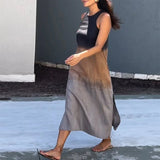 Camille™ | Ärmellös sommarklänning med trendig färgskiftning