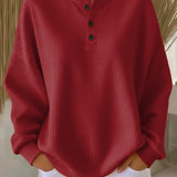 Annelie™ | Stilig Avslappnad Henley Topp