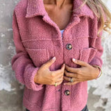 Elva | mjuk fleecetröja med knappar