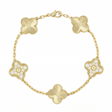 FLORAL BEAUTY DELUXE BRACELET | GOLD