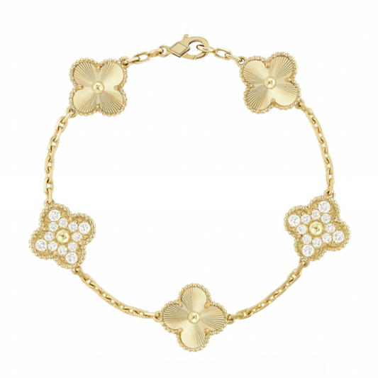 FLORAL BEAUTY DELUXE BRACELET | GOLD