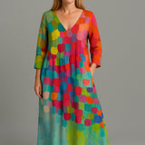 Cecilia™| Färgglad Klänning