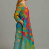 Cecilia™| Färgglad Klänning