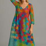 Cecilia™| Färgglad Klänning