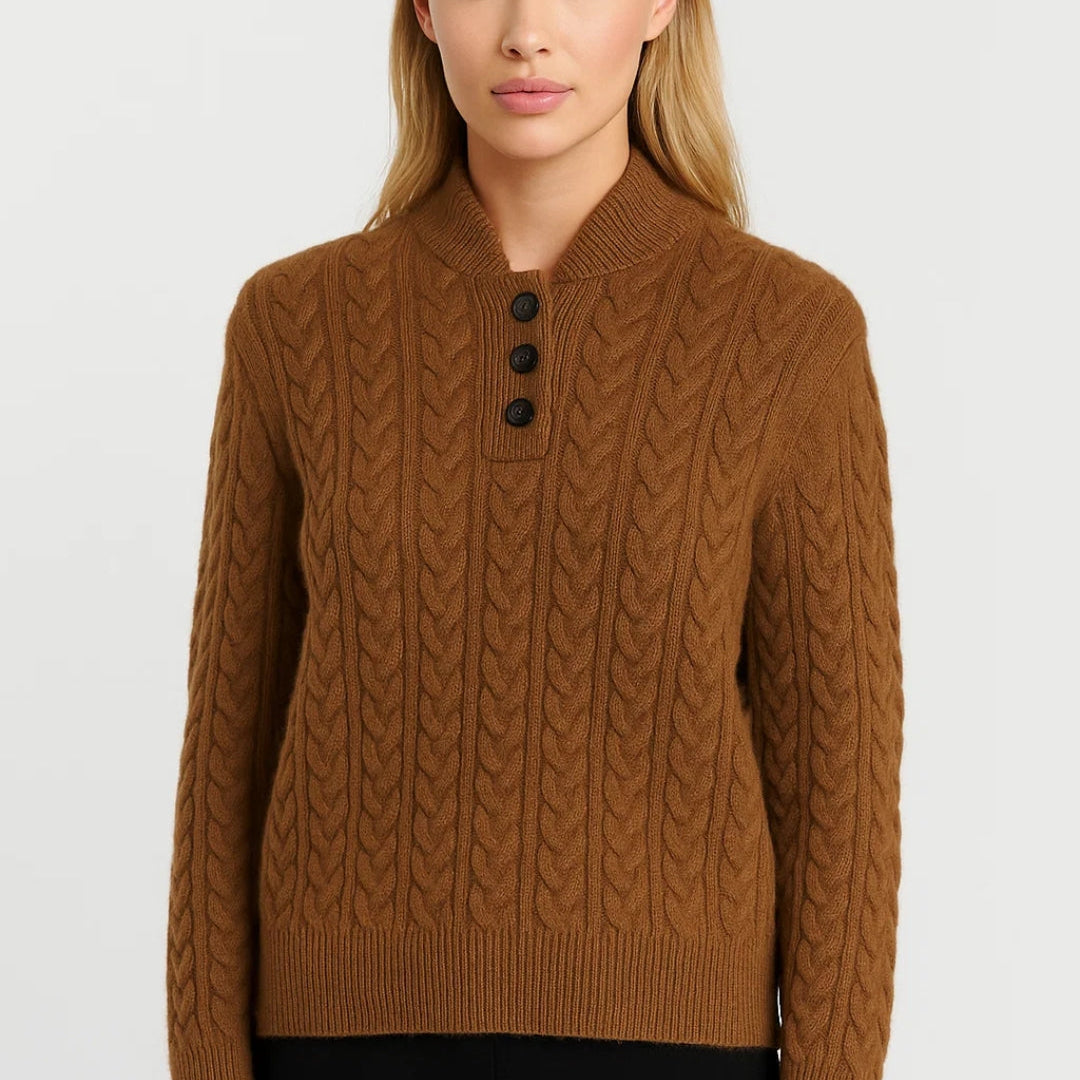 Ysella | Flätstickad kofta