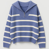 Kairis | Randig Halvzip-tröja