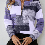 Lovis™ | Grafisk zip-tröja