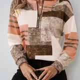 Lovis™ | Grafisk zip-tröja