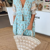 Carin™ | Avslappnad Klänning med Tryck