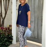 Elna™ | Casual Tvådelat Blommigt Set