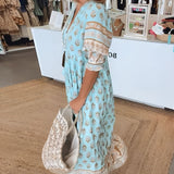 Carin™ | Avslappnad Klänning med Tryck