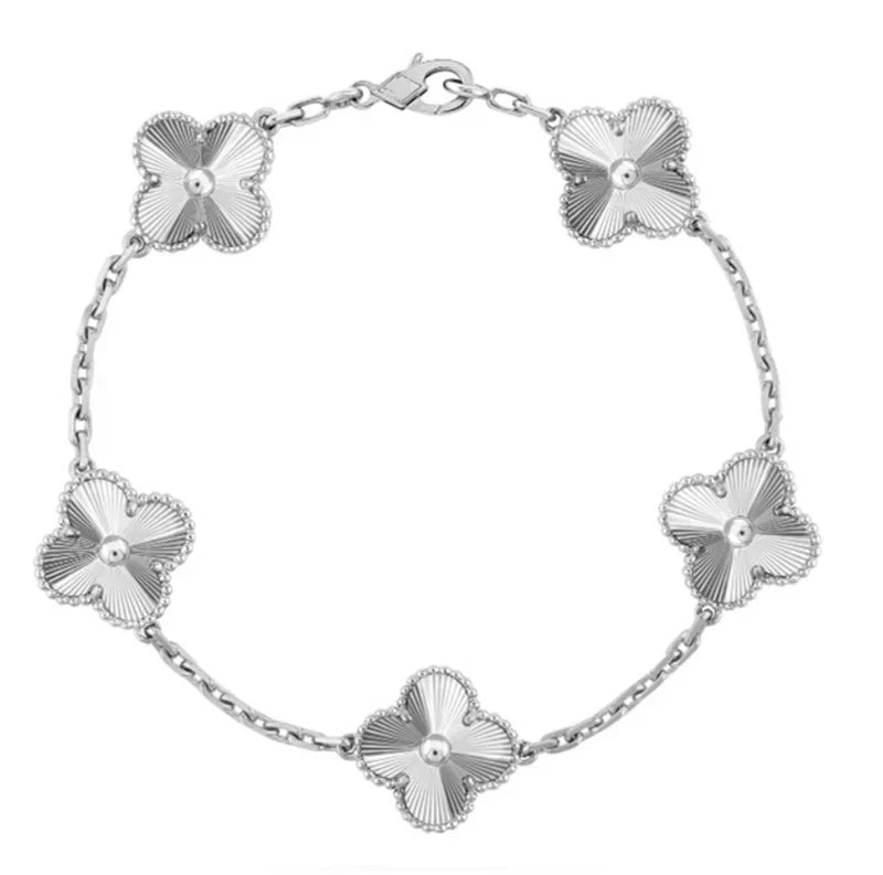 FLORAL BEAUTY BRACELET | BLACK SILVER