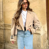 Astrid – Kort trenchcoat