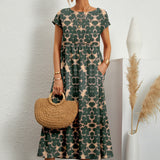 Joséphine™ | Elegant Blommig Klänning