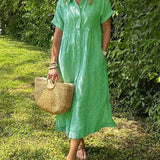 Wilma™ | Randig skjortklänning med tidlös elegans