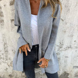 Cornelia™ | Lång kofta med dragkedja