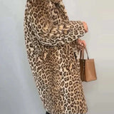 Lisbet™ | Lång mjuk kappa med leopardmönster
