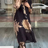 Åsa™ | Lapel Button Print Svart Set