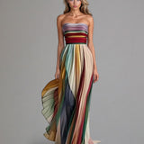 Florine™ | Färgglad Ärmlös Klänning